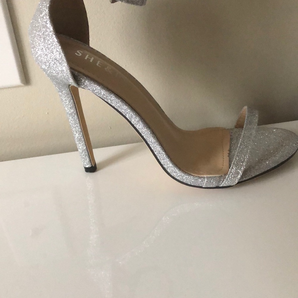 Glitter strap heels!!!! Brand new ! Box included